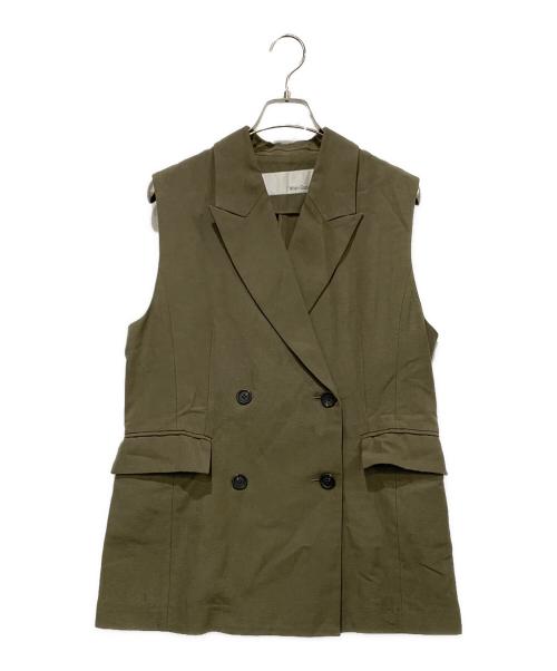 Whim Gazette（ウィムガゼット）Whim Gazette (ウィムガゼット) ダックダブルジレ カーキ サイズ:SIZE Freeの古着・服飾アイテム