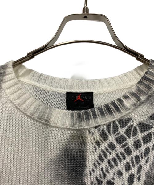 JORDAN（ジョーダン）JORDAN (ジョーダン) AIR JORDAN KNIT SWEATER グレー×ホワイト サイズ:S 未使用品の古着・服飾アイテム