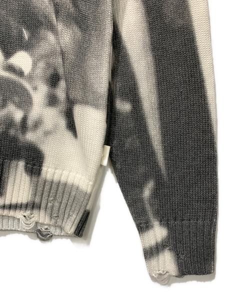 JORDAN（ジョーダン）JORDAN (ジョーダン) AIR JORDAN KNIT SWEATER グレー×ホワイト サイズ:S 未使用品の古着・服飾アイテム