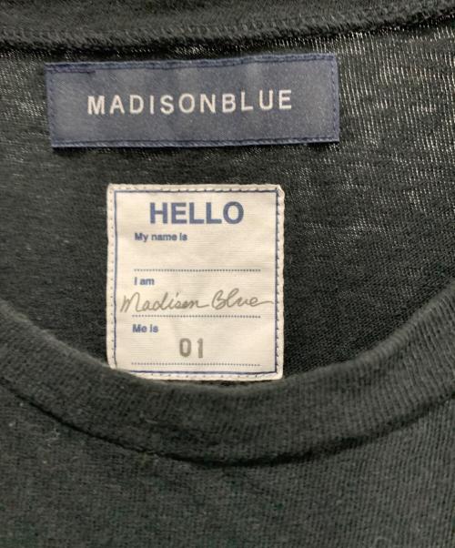 MADISON BLUE（マディソンブルー）MADISON BLUE (マディソンブルー) ノースリーブカットソー ブラック サイズ:SIZE Sの古着・服飾アイテム