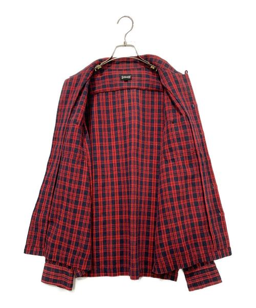 Schott（ショット）Schott (ショット) 長袖シャツ レッド×ネイビー サイズ:Ｍの古着・服飾アイテム