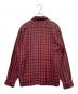 Schott (ショット) 長袖シャツ レッド×ネイビー サイズ:Ｍ：5000円