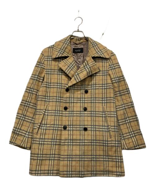 BURBERRY BLACK LABEL（バーバリーブラックレーベル）BURBERRY BLACK LABEL (バーバリーブラックレーベル) BURBERRY BLACK LABEL　Pコート ベージュ サイズ:Mの古着・服飾アイテム