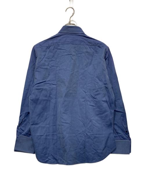 GUCCI（グッチ）GUCCI (グッチ) ダブルカフス レギュラーカラーシャツ ブルー サイズ:SIZE 42の古着・服飾アイテム