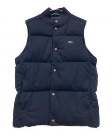 LACOSTE（ラコステ）の古着「ピケダウンベスト」｜ネイビー