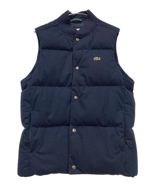 LACOSTE（ラコステ）LACOSTE (ラコステ) ピケダウンベスト ネイビー サイズ:US Ⅿの古着・服飾アイテム