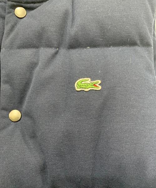 LACOSTE（ラコステ）LACOSTE (ラコステ) ピケダウンベスト ネイビー サイズ:US Ⅿの古着・服飾アイテム