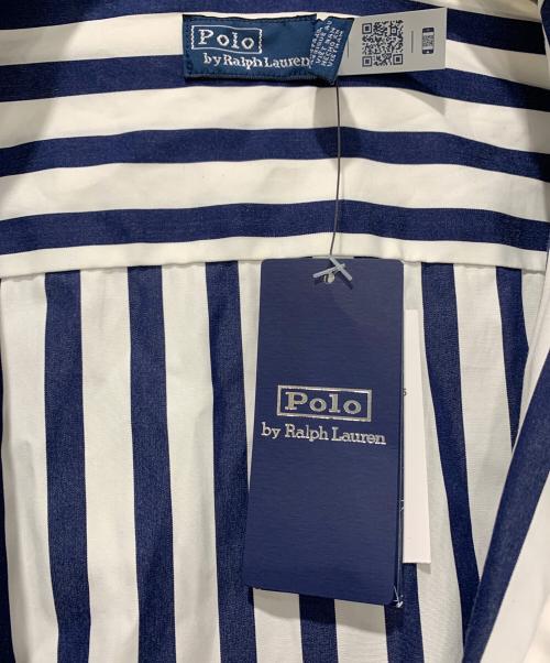POLO RALPH LAUREN（ポロ・ラルフローレン）POLO RALPH LAUREN (ポロ・ラルフローレン) 長袖ワンピース ブルー×ホワイト サイズ:SIZE 4 未使用品の古着・服飾アイテム