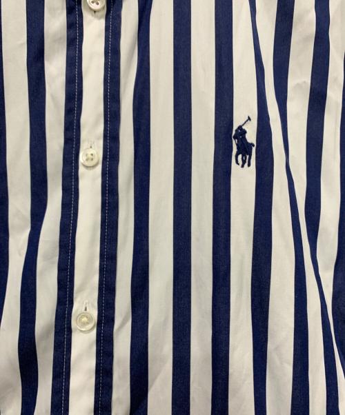 POLO RALPH LAUREN（ポロ・ラルフローレン）POLO RALPH LAUREN (ポロ・ラルフローレン) 長袖ワンピース ブルー×ホワイト サイズ:SIZE 4 未使用品の古着・服飾アイテム