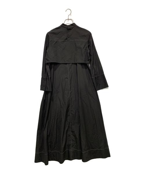 DES PRES（デ プレ）DES PRES (デ プレ) コットンタイプライターレイヤードワンピース ブラック サイズ:FREEの古着・服飾アイテム