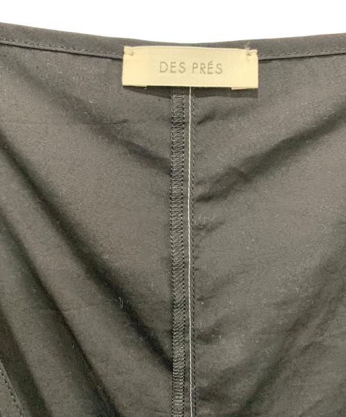 DES PRES（デ プレ）DES PRES (デ プレ) コットンタイプライターレイヤードワンピース ブラック サイズ:FREEの古着・服飾アイテム
