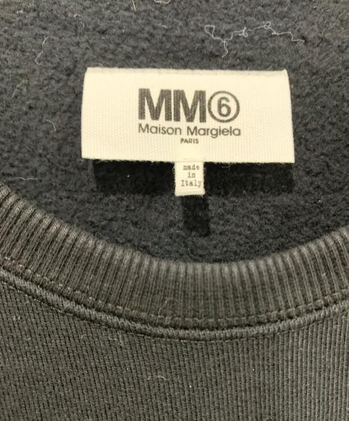MM6 Maison Margiela（エムエムシックスメゾンマルジェラ）MM6 Maison Margiela (エムエムシックスメゾンマルジェラ) クリッターロゴ半袖スウェット ブラック サイズ:SIZE Sの古着・服飾アイテム