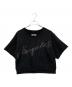 MM6 Maison Margiela（エムエムシックスメゾンマルジェラ）の古着「クリッターロゴ半袖スウェット」｜ブラック