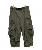 MAISON SPECIALメゾンスペシャル）の古着「Ribbon Design Cargo Pants」｜オリーブ×パープル