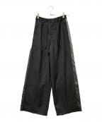 MAISON SPECIALメゾンスペシャル）の古着「Side Line Pin Straight Pants」｜グレー