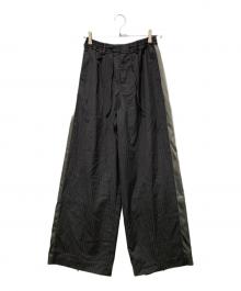 MAISON SPECIAL（メゾンスペシャル）の古着「Side Line Pin Straight Pants」｜グレー