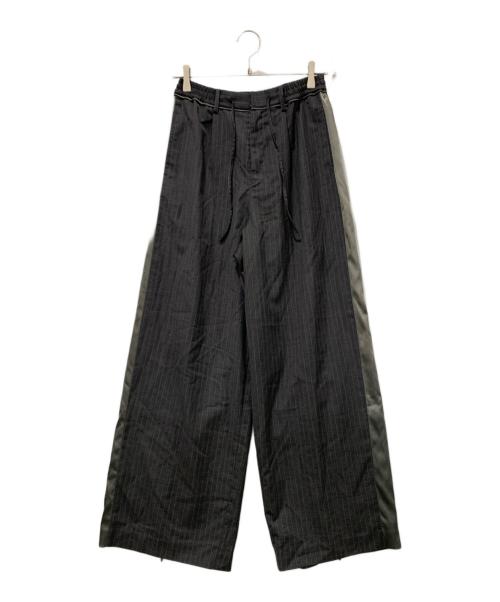 MAISON SPECIAL（メゾンスペシャル）MAISON SPECIAL (メゾンスペシャル) Side Line Pin Straight Pants グレー サイズ:SIZE 38の古着・服飾アイテム