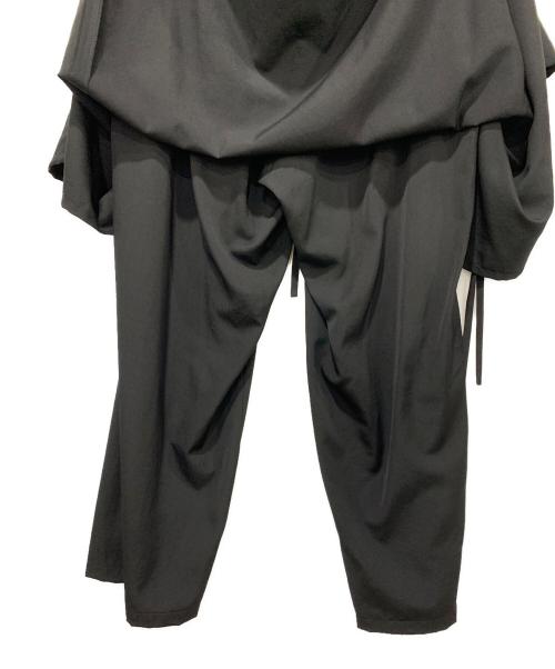 GROUND Y（グラウンドワイ）GROUND Y (グラウンドワイ) WOOL GABARDINE BOUND SKIRT PANTS ブラック サイズ:SIZE 3の古着・服飾アイテム