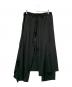 GROUND Y（グラウンドワイ）の古着「WOOL GABARDINE BOUND SKIRT PANTS」｜ブラック