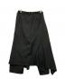 GROUND Y (グラウンドワイ) WOOL GABARDINE BOUND SKIRT PANTS ブラック サイズ:SIZE 3：35000円