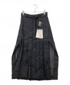 sacaiサカイ）の古着「25SS High Twist Voile Skirt」｜ネイビー