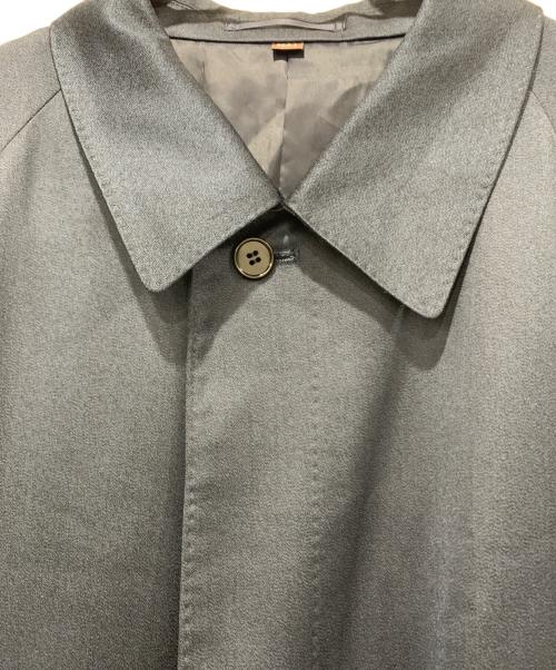 Yves Saint Laurent（イヴサンローラン）Yves Saint Laurent (イヴサンローラン) ステンカラーコート ネイビー サイズ:90A4の古着・服飾アイテム