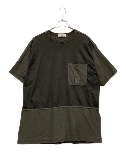 STONE ISLAND（ストーンアイランド）STONE ISLAND (ストーンアイランド) ガーメントダイTシャツ グレー サイズ:Mの古着・服飾アイテム