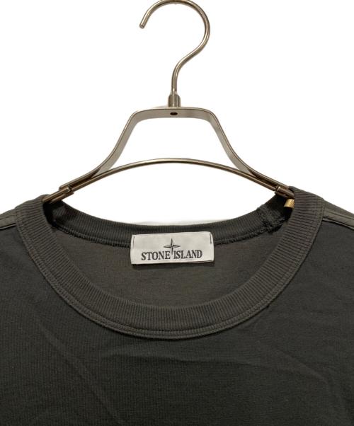 STONE ISLAND（ストーンアイランド）STONE ISLAND (ストーンアイランド) ガーメントダイTシャツ グレー サイズ:Mの古着・服飾アイテム