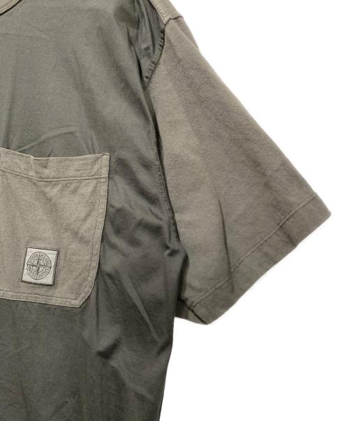 STONE ISLAND（ストーンアイランド）STONE ISLAND (ストーンアイランド) ガーメントダイTシャツ グレー サイズ:Mの古着・服飾アイテム