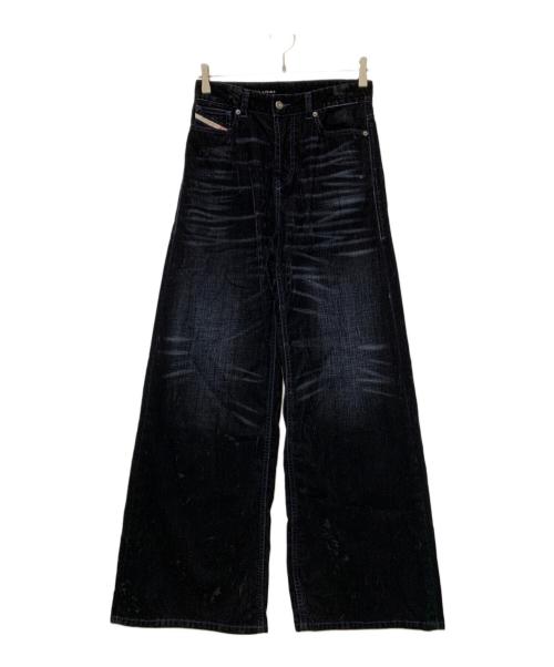DIESEL（ディーゼル）DIESEL (ディーゼル) 1996 D-SIRE ベロア調パンツ ネイビー サイズ:58cm(W23)の古着・服飾アイテム