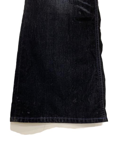 DIESEL（ディーゼル）DIESEL (ディーゼル) 1996 D-SIRE ベロア調パンツ ネイビー サイズ:58cm(W23)の古着・服飾アイテム