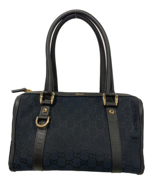 GUCCI（グッチ）GUCCI (グッチ) ミニボストンバッグ ブラック×ゴールドの古着・服飾アイテム