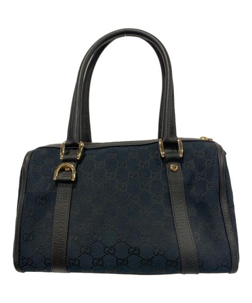 GUCCI（グッチ）GUCCI (グッチ) ミニボストンバッグ ブラック×ゴールドの古着・服飾アイテム