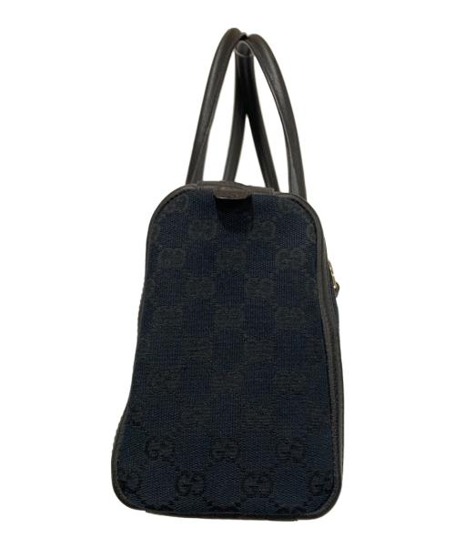 GUCCI（グッチ）GUCCI (グッチ) ミニボストンバッグ ブラック×ゴールドの古着・服飾アイテム