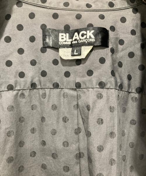 BLACK COMME des GARCONS（ブラックコムデギャルソン）BLACK COMME des GARCONS (ブラックコムデギャルソン) 長袖シャツ ブラック×グレー サイズ:SIZE Lの古着・服飾アイテム