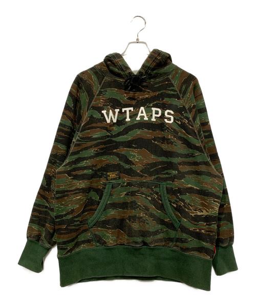 WTAPS（ダブルタップス）WTAPS (ダブルタップス) WTAPS　パーカー グリーン×ブラウン サイズ:Mの古着・服飾アイテム