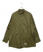 WTAPSダブルタップス）の古着「BD 03 / LS / COTTON. TWILL」｜グリーン