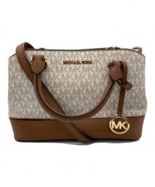 MICHAEL KORS（マイケルコース）の古着「MICHAEL KORS　2WAYバッグ」｜ブラウン×ベージュ