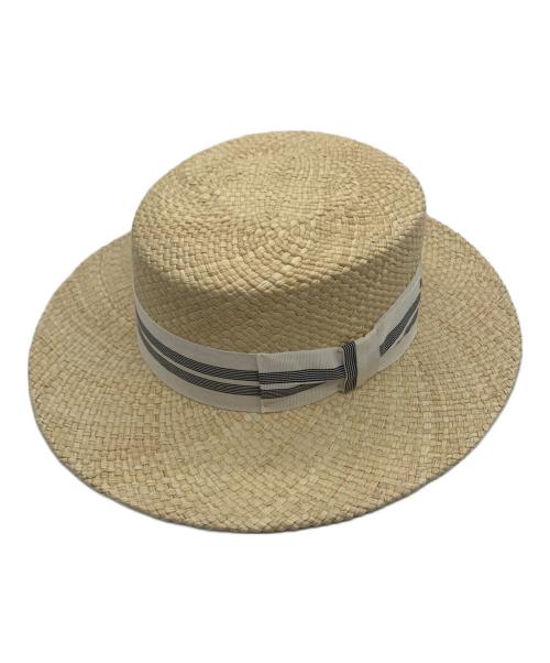 STETSON（ステットソン）STETSON (ステットソン) ストローハット アイボリー サイズ:56cmの古着・服飾アイテム