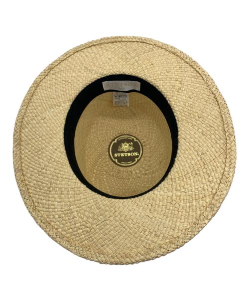 STETSON（ステットソン）STETSON (ステットソン) ストローハット アイボリー サイズ:56cmの古着・服飾アイテム