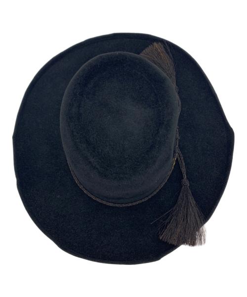 STETSON（ステットソン）STETSON (ステットソン) HORSE HAIR SANTA FE　カウボーイハット ブラック サイズ:57cmの古着・服飾アイテム