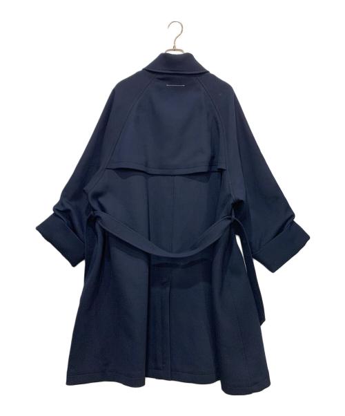 MM6 Maison Margiela（エムエムシックスメゾンマルジェラ）MM6 Maison Margiela (エムエムシックスメゾンマルジェラ) ベルテッドシングルコート ネイビー サイズ:36の古着・服飾アイテム