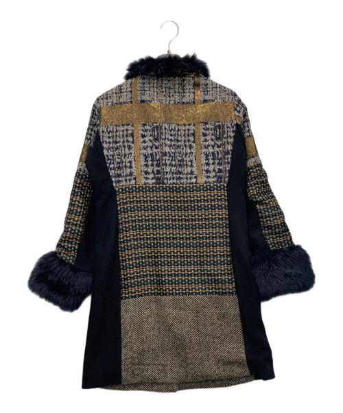 Desigual（デシグアル）Desigual (デシグアル) デニム総柄パッチワークコート ネイビー サイズ:SIZE 38の古着・服飾アイテム