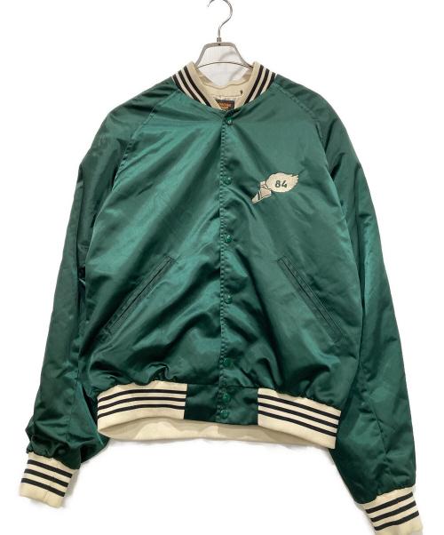 skookum（スクーカム）skookum (スクーカム) スタジャン グリーン サイズ:Ｌの古着・服飾アイテム
