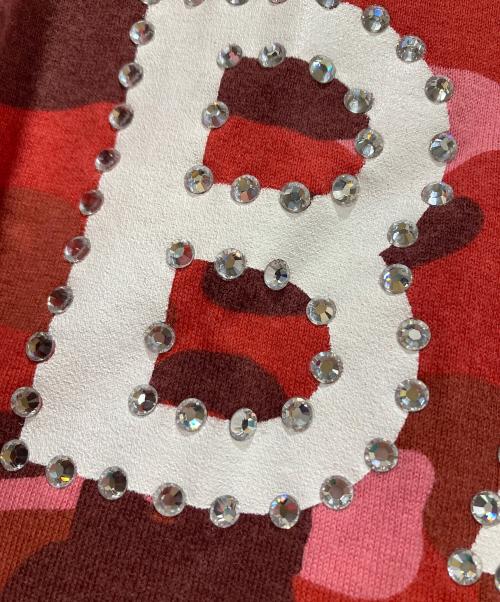 BAPE BY A BATHING APE（ベイプバイアベイシングエイプ）BAPE BY A BATHING APE (ベイプバイアベイシングエイプ) 長袖カットソー レッド サイズ:Lの古着・服飾アイテム