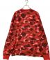BAPE BY A BATHING APE (ベイプバイアベイシングエイプ) 長袖カットソー レッド サイズ:L：10000円
