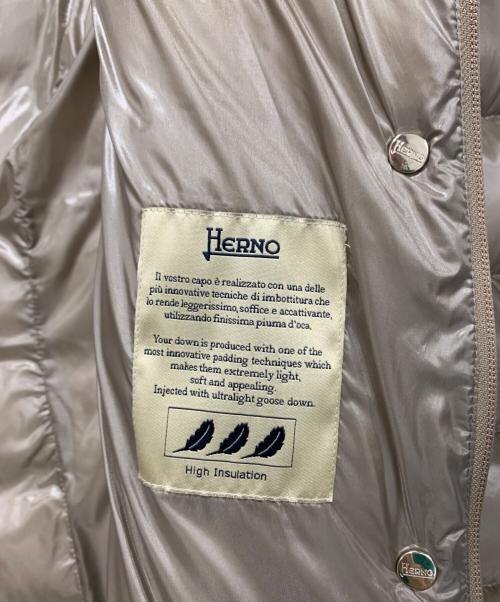 HERNO（ヘルノ）HERNO (ヘルノ) ダウンコート ベージュ サイズ:40の古着・服飾アイテム