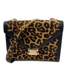 MICHAEL KORS（マイケルコース）の古着「MICHAEL KORS　チェーンショルダーバッグ」｜ブラウン×ブラック