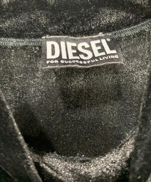 DIESEL（ディーゼル）DIESEL (ディーゼル) DIESEL　ベロア長袖カットソー　　 ブラック サイズ:不明の古着・服飾アイテム