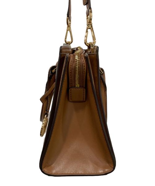 MICHAEL KORS（マイケルコース）MICHAEL KORS (マイケルコース) 2WAYショルダーバッグ ベージュ×ブラウンの古着・服飾アイテム